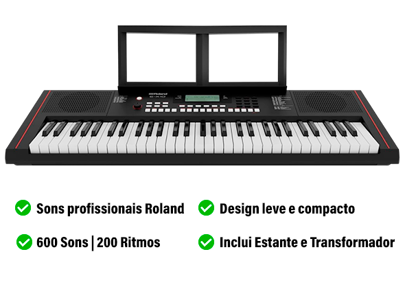 <b>Roland E-X10 Teclado Iniciação 600 Sons 200 Ritmos e Entrada Microfone</b> <b>Roland E-X10 Teclado Iniciação 600 Sons 200 Ritmos e Entrada Microfone</b>